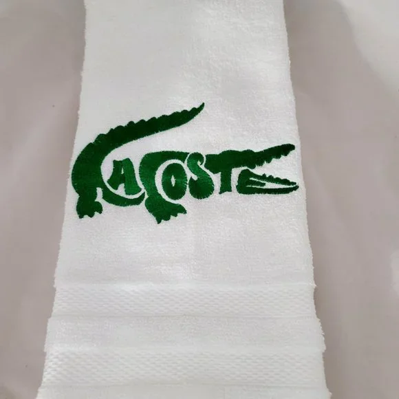 Embroidered Lacoste Hand Towel Set - Picture 2 of 4